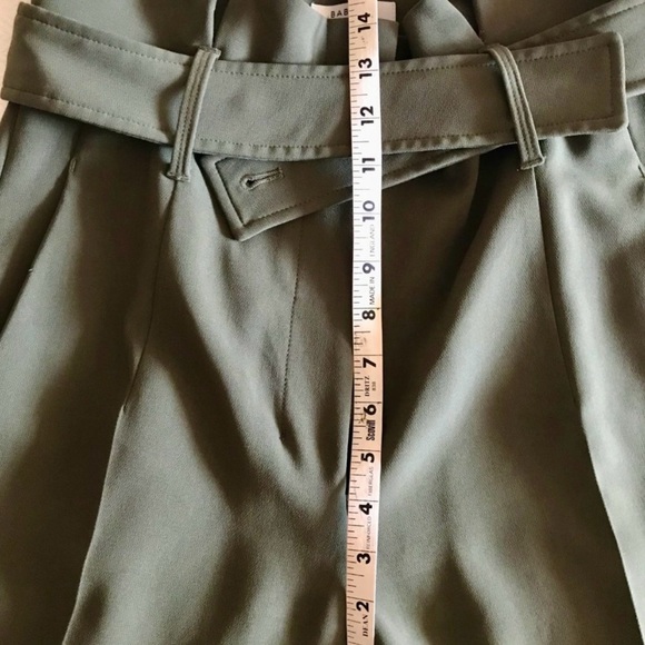Aritzia Taupe High-Rise Belted Pants - Picture 6 of 12